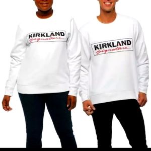 NWT women's L Kirkland Signature white sweatshirt